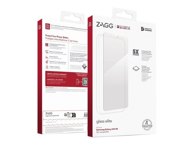 ZAGG InvisibleShield Glass Elite for Samsung Galaxy A34 5G