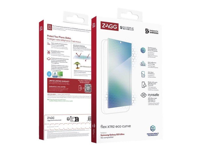 ZAGG InvisibleShield Flex XTR2 ECO Curve for Samsung Galaxy S23 Ultra
