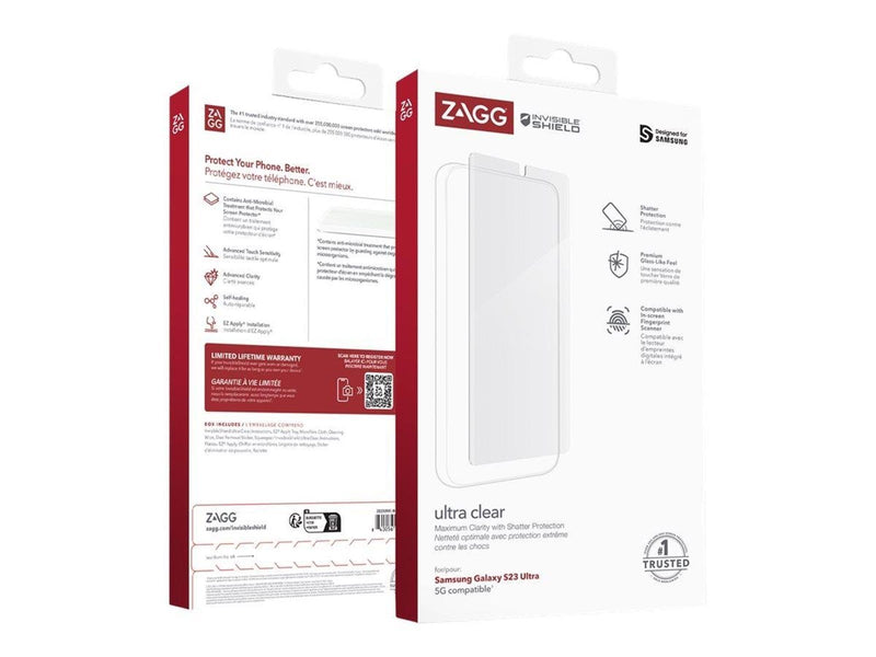 ZAGG InvisibleShield Ultra Clear for Samsung Galaxy S23 Ultra