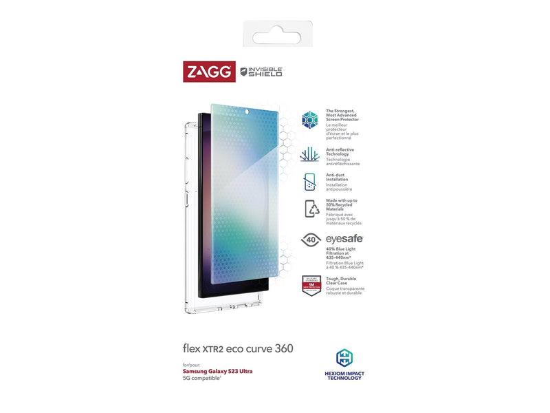 ZAGG InvisibleShield Flex XTR2 ECO Curve 360 for Samsung Galaxy S23 Ultra