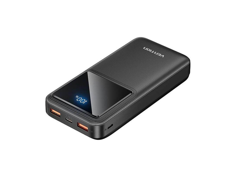 Vention Powerbank FHLB0 20000mAh Micro-USB USB-C 2xUSB-A 22.5W (black) Powerbank (Akku) - schwarz - 20000 mAh