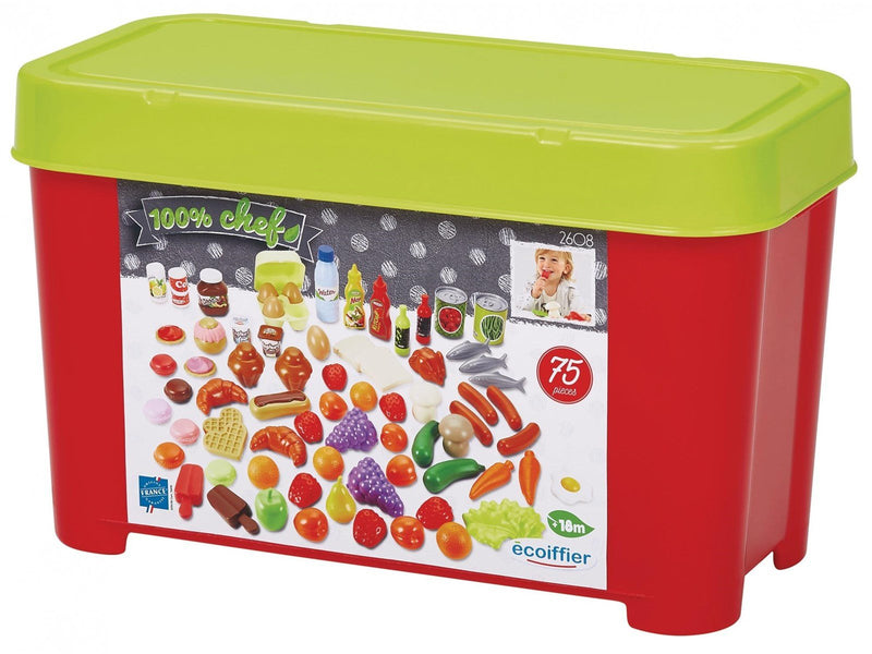 Ecoiffier 100% Chef Toy Food 75pcs.