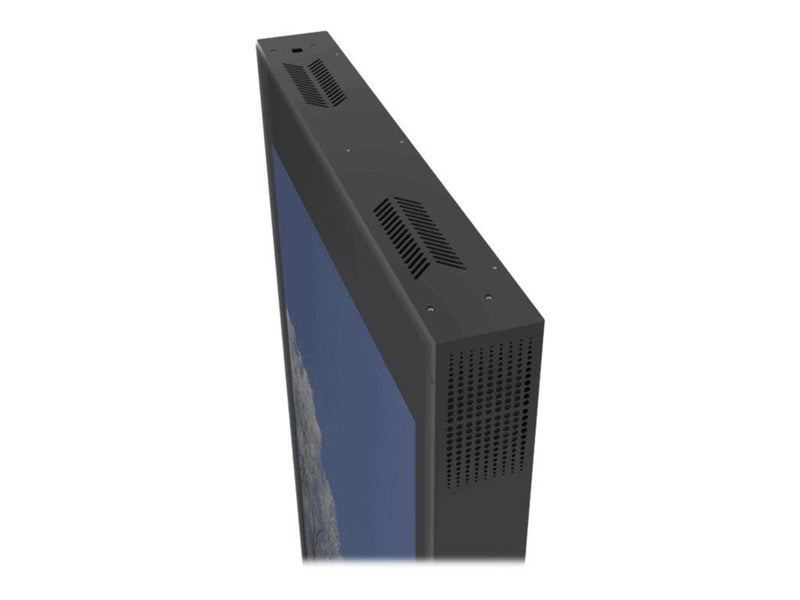 HI-ND Single totem stand - for LCD display - black RAL 9005 55"