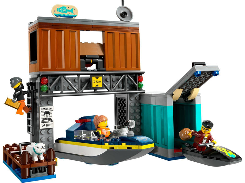 LEGO City 60417 Polizeischnellboot und Ganovenversteck