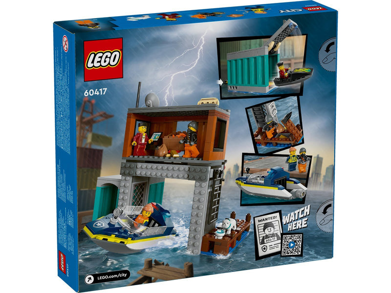 LEGO City 60417 Polizeischnellboot und Ganovenversteck