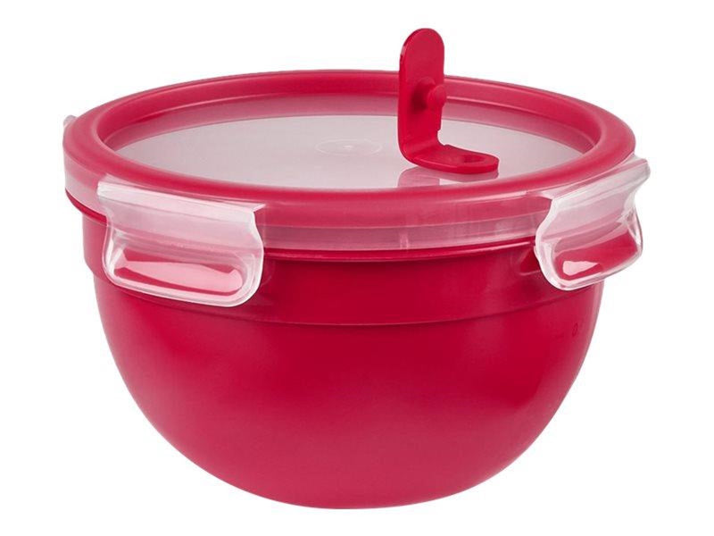 EMSA CLIP & MICRO - food storage container - red - 1.1 L