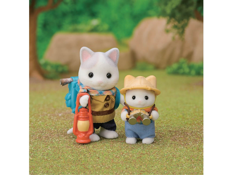 Sylvanian Families Exciting Exploration Set -Latte Cat Brother & Baby