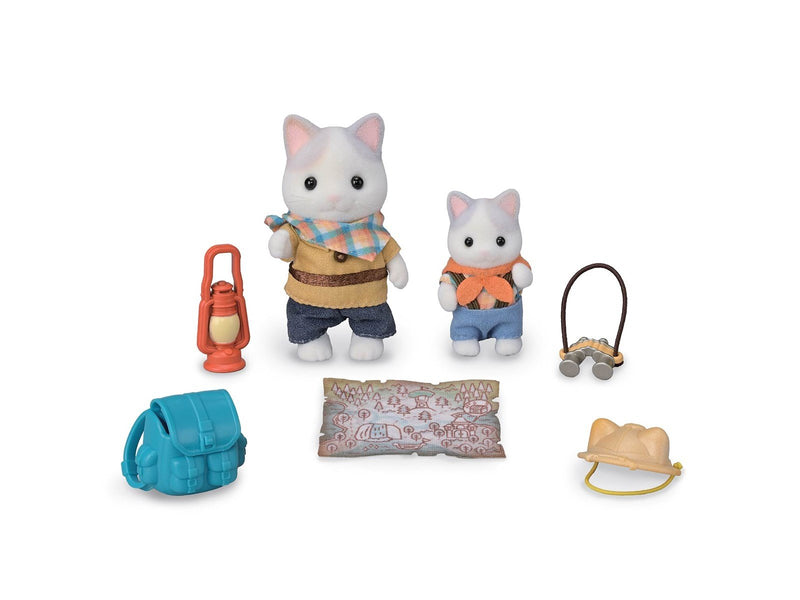 Sylvanian Families Exciting Exploration Set -Latte Cat Brother & Baby