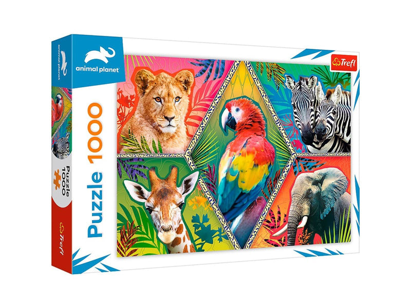 Trefl Puzzle - ANIMAL PLANET - Exotic Animals (1000 pieces) Boden