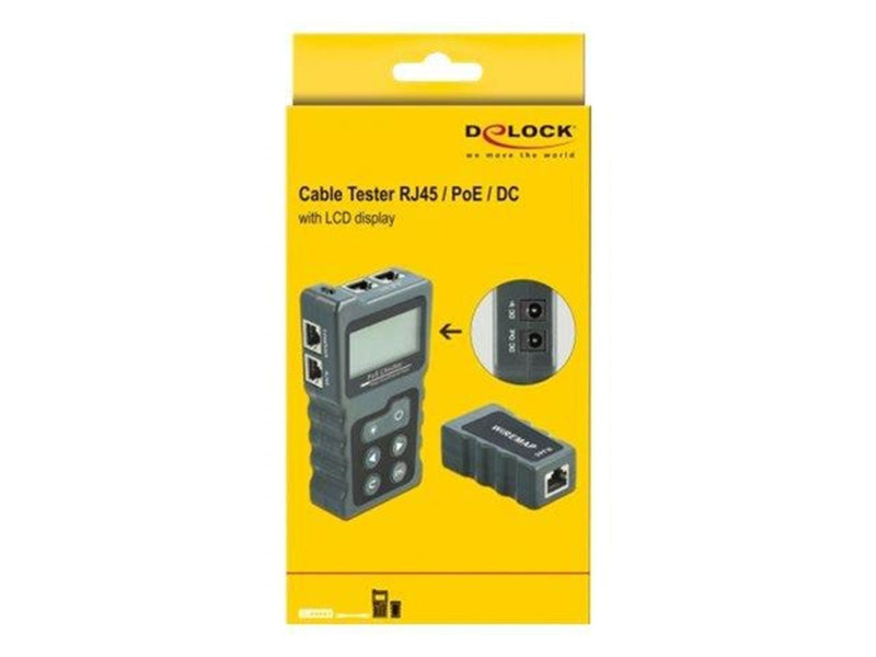 DeLOCK LCD Cable Tester RJ45 / PoE / DC