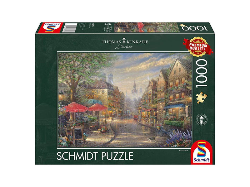 Schmidt Puzzle - Thomas Kinkade: Café in Munich (1000 pieces) Boden