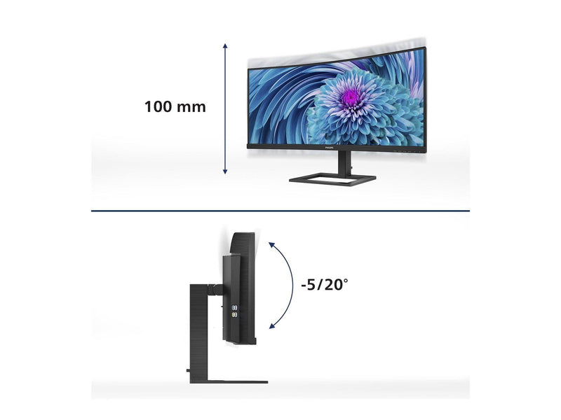 34" Philips E-line 346E2CUAE - 3440x1440 - 100Hz - VA - 65W USB
