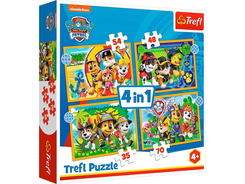 Trefl Puzzle - PAW Patrol - Holiday Paw Patrol (4in1) Boden