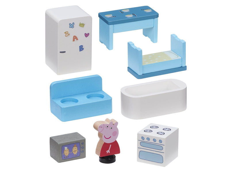 Peppa Pig Wooden Dollhouse with Accessories