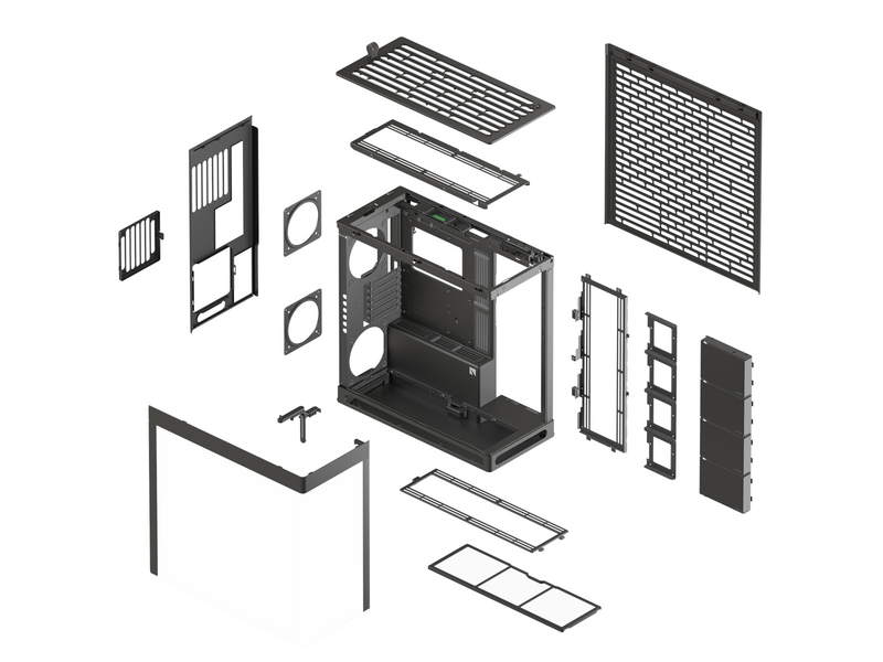 Havn HS 420 Black - Gehäuse - Miditower - Schwarz