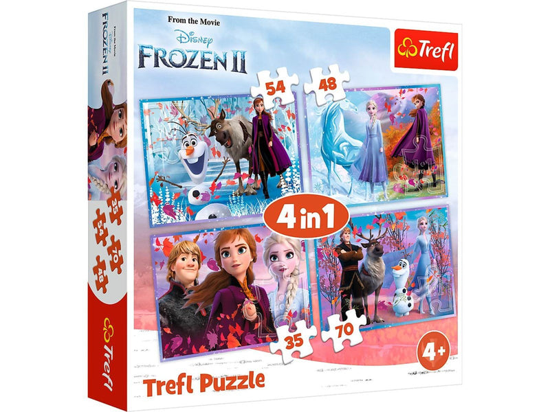 Trefl Puzzle - Frozen - Journey into the unknown (4in1) Boden