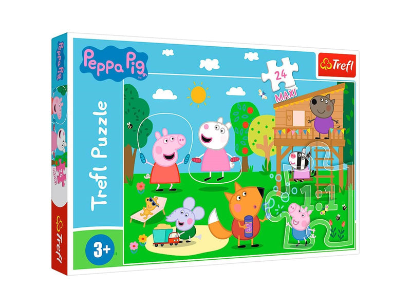 Trefl Puzzle - Peppa Pig - Fun in the Grass (24 Maxi pieces) Boden