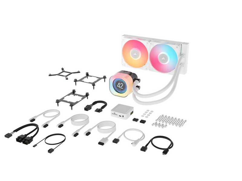 Corsair iCUE LINK TITAN 240 RX LCD White - CPU-Wasserkühlung - Max 36 dBA
