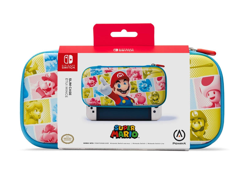 PowerA Schmales Etui für Nintendo Switch - Mushroom Kingdom-Rolle