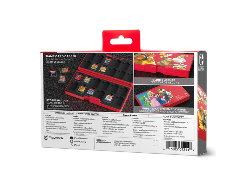 PowerA Game-Card-Aufbewahrungsbox XL für Nintendo Switch - Helden versus Schurken