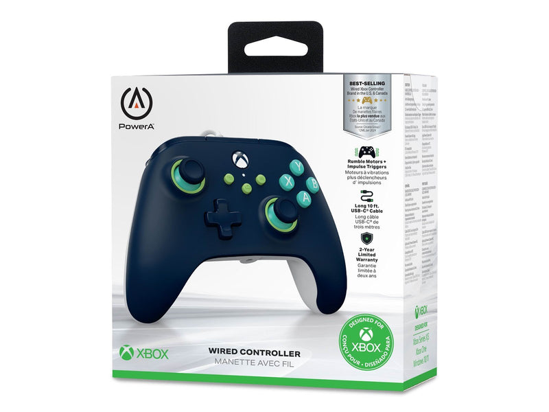 PowerA Kabelgebundener Controller für Xbox Series X|S -Marineblau