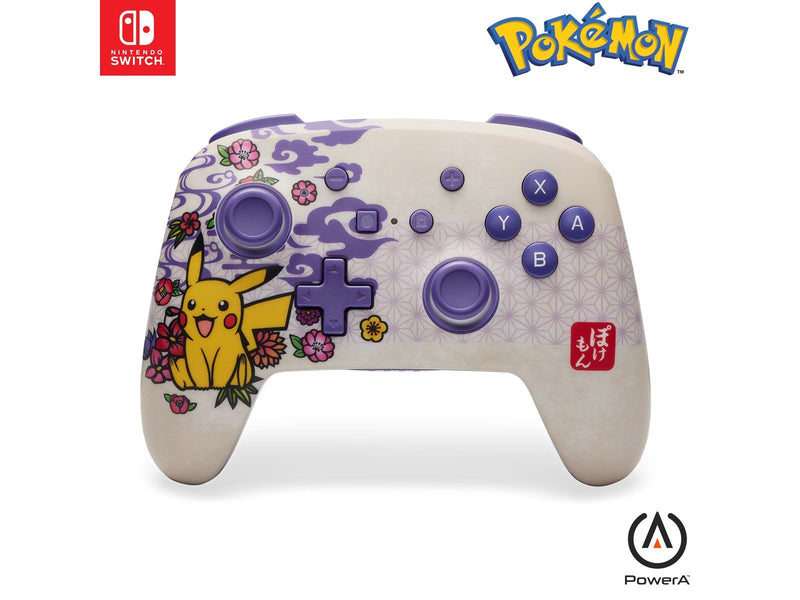 PowerA Verbesserter kabelloser Controller für Nintendo Switch - Pikachu-Blüte