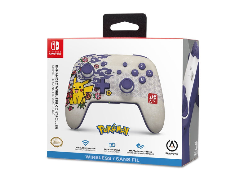 PowerA Verbesserter kabelloser Controller für Nintendo Switch - Pikachu-Blüte