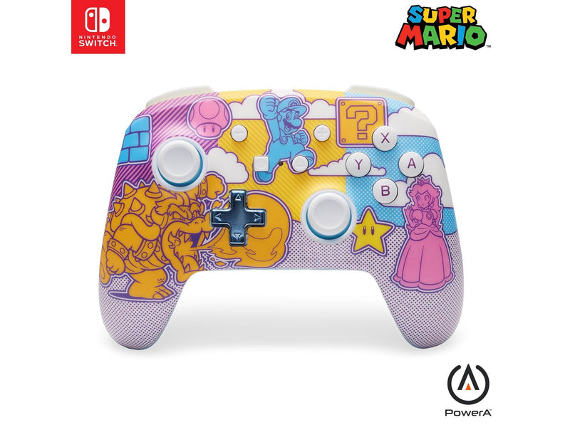 PowerA Enhanced Wireless Controller for Nintendo Switch- Mushroom Kingdom Pop Art