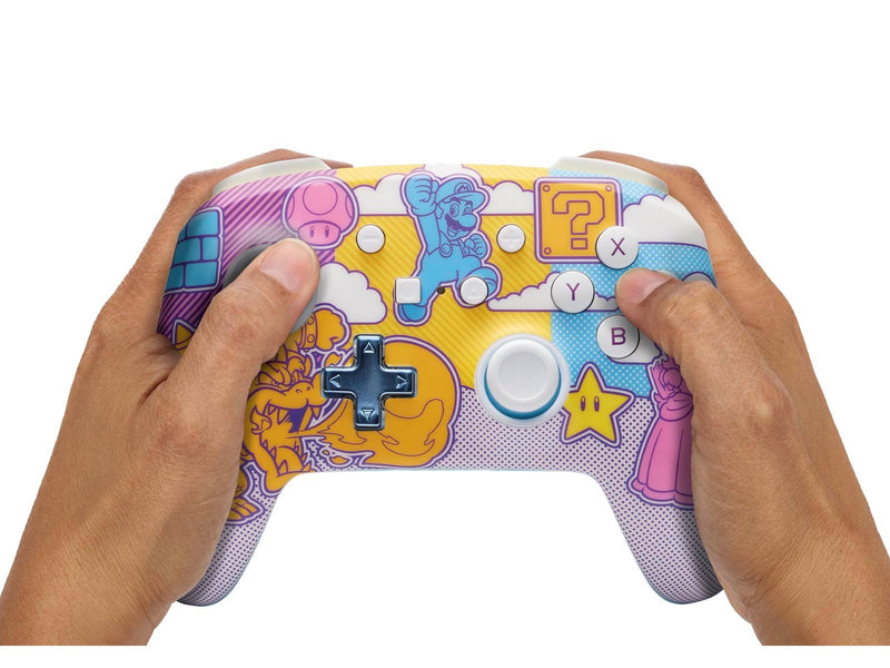 PowerA Enhanced Wireless Controller for Nintendo Switch- Mushroom Kingdom Pop Art
