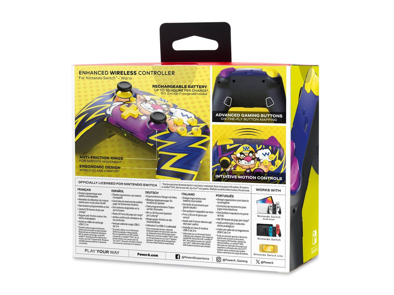 PowerA Verbesserter kabelloser Controller für Nintendo Switch - Wario