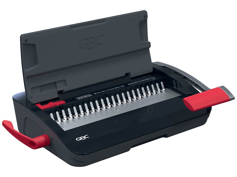 GBC CombBind® CB12 manuelles Plastikbindegerät A4, 21-Ringe, 165 Blatt binden, 12 Blatt stanzen
