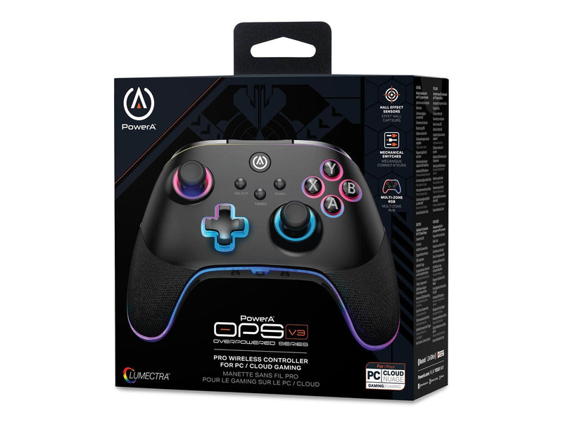 PowerA OPS v3 Pro Wireless Controller for PC and Cloud Gaming with Lumectra