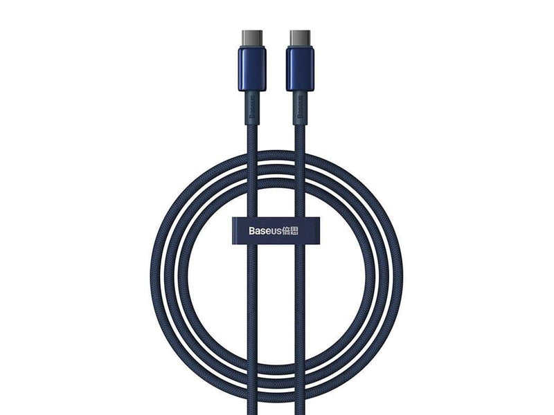 Baseus Tungsten Gold USB-C to USB-C Cable 100W 1m (blue)