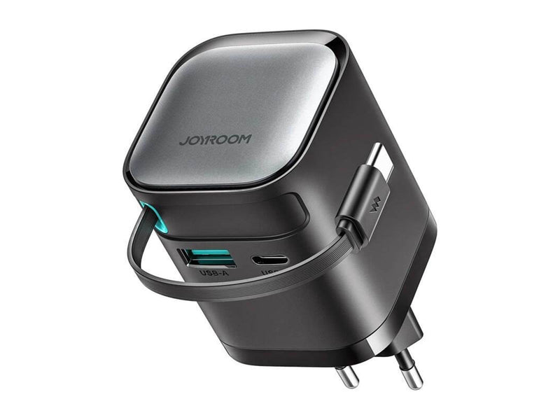 Joyroom Power charger with retractable cable 65W TCL02 GaN