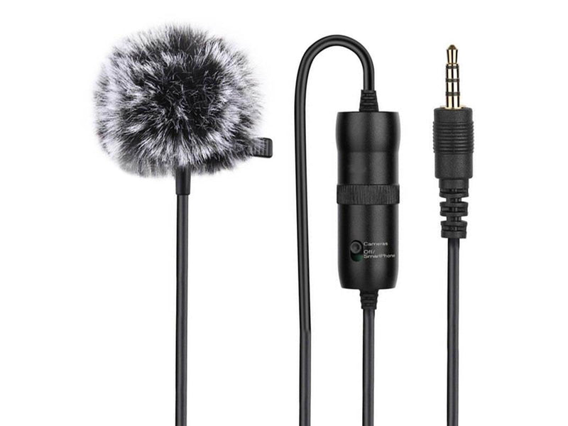 Puluz Microphone with a clip 3.5mm Jack 6m