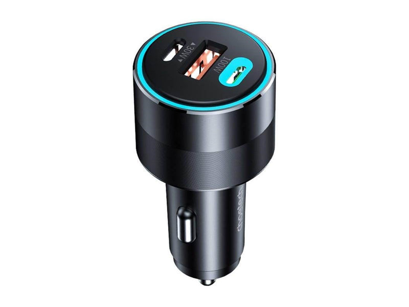 Choetech TC0011 car charger 130W 2x USB C 1x USB A (black)