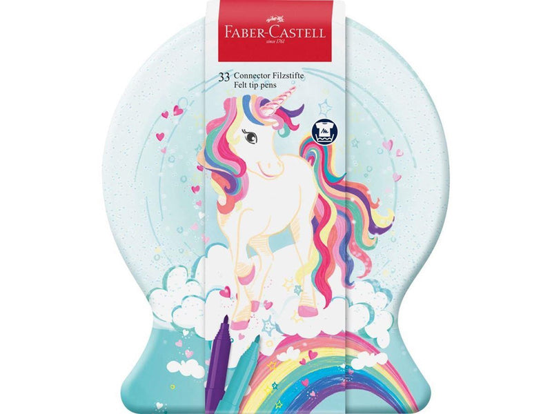 Faber Castell Felt Tip Pen Connector Unicorn 33 pcs