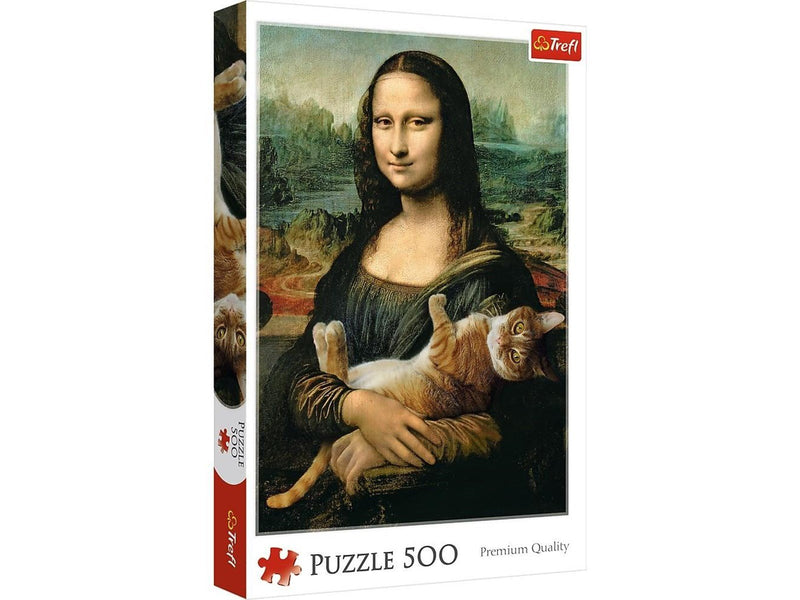 Trefl Puzzle - Mona Lisa and purring kitty (500 pieces) Boden