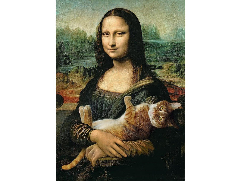 Trefl Puzzle - Mona Lisa and purring kitty (500 pieces) Boden