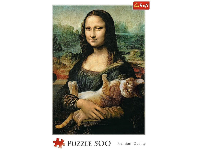 Trefl Puzzle - Mona Lisa and purring kitty (500 pieces) Boden