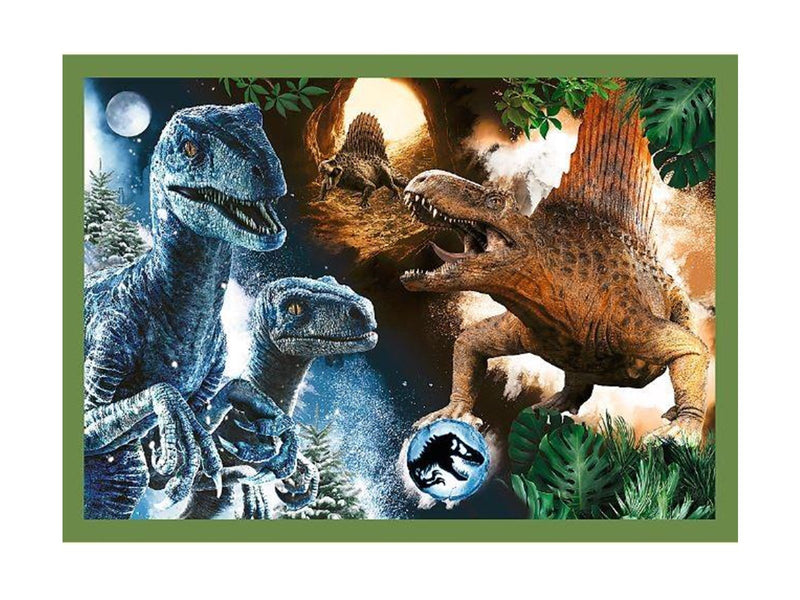 Trefl Puzzle - Jurassic World - Threatening Dinosaurs (4in1) Boden