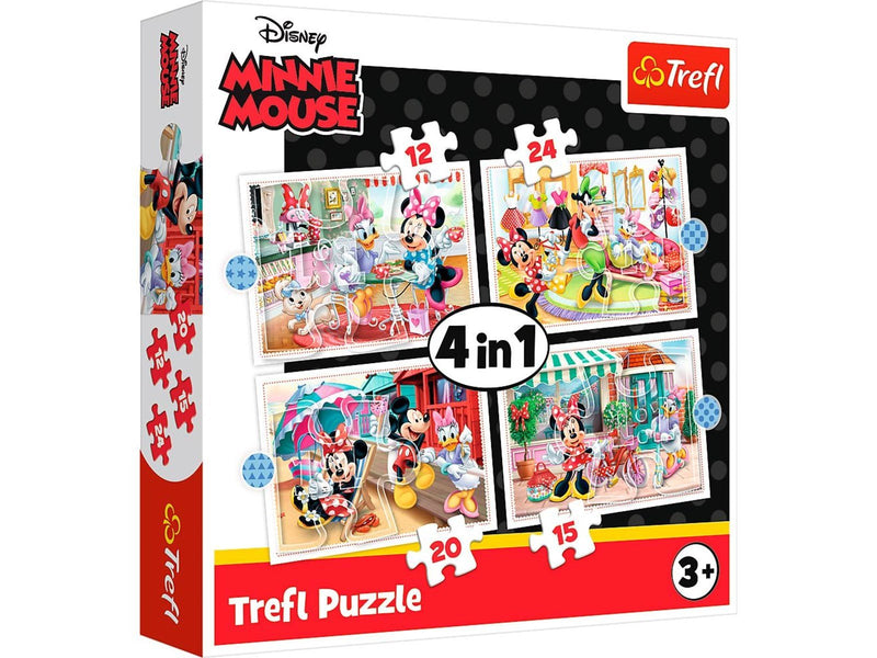 Trefl Puzzle - DISNEY - Minnie with friends (4in1) Boden