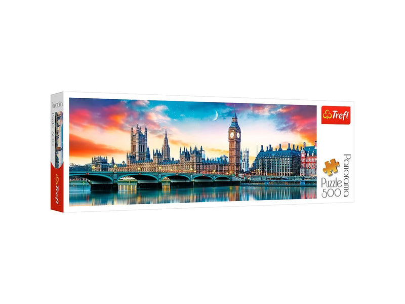 Trefl Puzzle - Panorama - Big Ben and Palace of Westminster London (500 pieces) Boden
