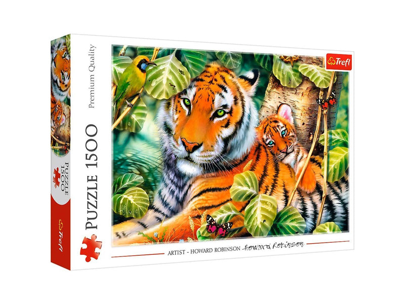 Trefl Puzzle - Two tigers (1500 pieces) Boden