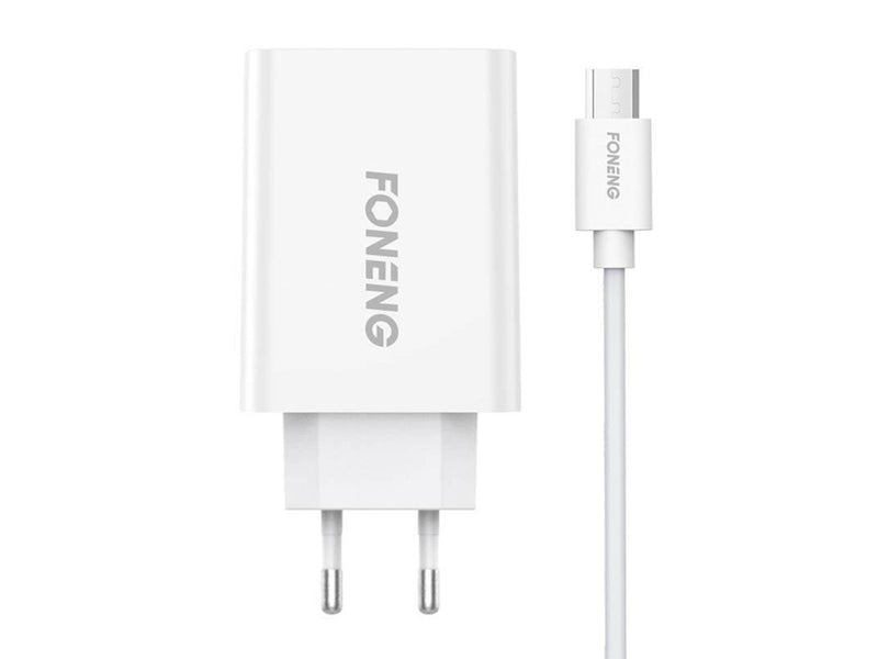 Foneng Fast charger 1x USB EU43 + USB Micro cable