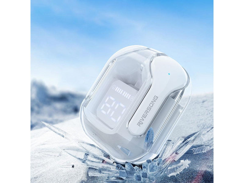 Riversong Airfly M2 TWS ENC Earphones with 30 Hour Battery White