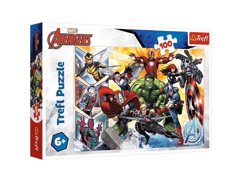 Trefl Puzzle - Marvel - The power of the Avengers (100 pieces) Boden