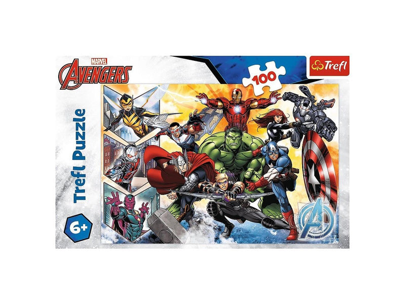 Trefl Puzzle - Marvel - The power of the Avengers (100 pieces) Boden