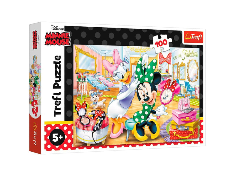 Trefl Puzzle - DISNEY - Minnie in beauty parlous (100 pieces) Boden