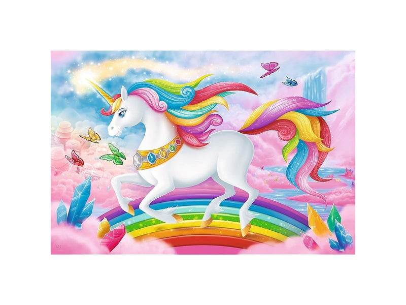 Trefl Puzzle - Into the crystal world of unicorns (100 pieces) Boden
